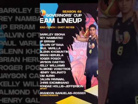 TNT tropang giga official line up and schedule #tnttropanggiga #pba #pba2024 #rhj