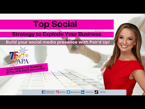 Watch Kalee Dionne Pair Talk Social Media Strategy at the 2022 APA Convention