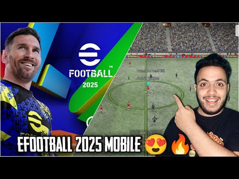 eFOOTBALL 2025 MOBILE FIRST IMPRESSIONS and GAMEPLAY 🔥 CRAZY CONFIG GRAPHICS 🔥