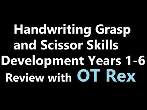 OT Rex - Handwriting Grasp and Scissor Skills Development Years 1-6