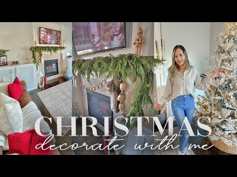 Christmas decorate with me 2023 || Christmas decorating ideas || Living Room makeover & decorate