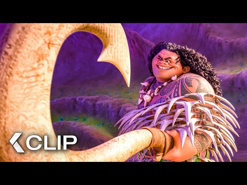 Maui Unleashes His Powers - MOANA 2 Clip (2024)