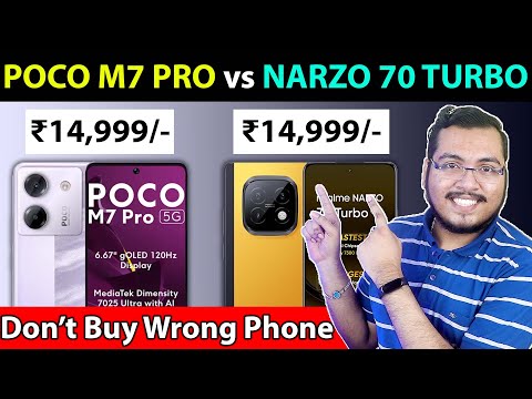 🔥 POCO M7 PRO vs NARZO 70 TURBO - Best 5G Smartphone Under ₹15000