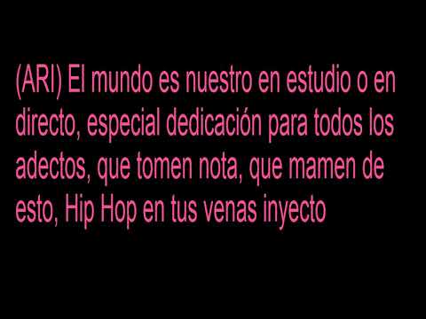 LA PLAGA DEL RAP. LETRA. CARTEL DE SANTA FEAT ARIANA PUELLO