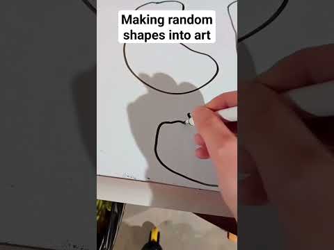 making random shapes into art