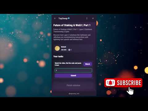 Future of Staking & Web3 | Part 1 | Tapswap code