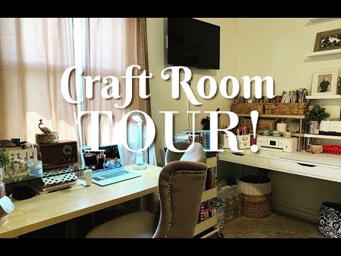 CRAFT ROOM TOUR - Home Office & Craft Space 2020