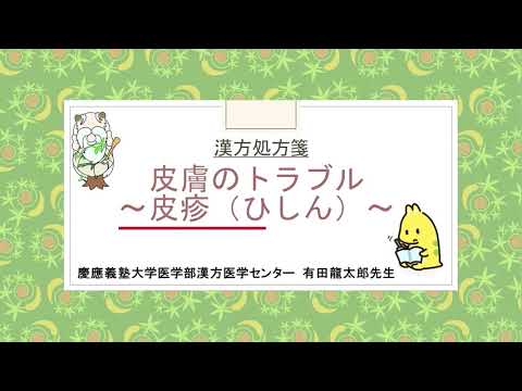 はじめての漢方e-learning 「症状から選ぶ漢方薬」【第7章】 皮疹