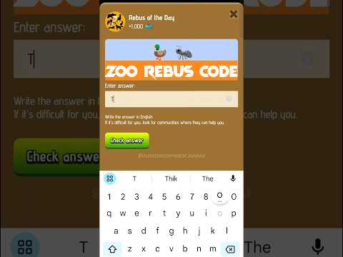 Rebus Of The Day Zoo 21 December | Zoo Rebus Of The Day | Rebus Of The Day Zoo Code #shorts