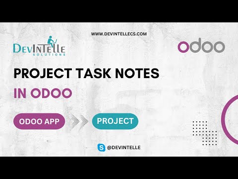 Project task notes in Odoo