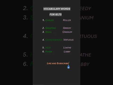 VOCABULARY WORDS FOR IELTS  #english #shortsvideo