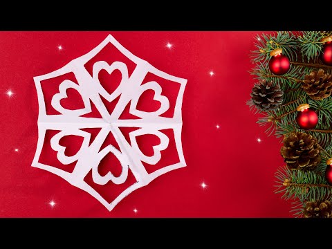 How to Cut a Beautiful Christmas or New Year Snowflake in 5 Minutes | Easy Paper Craft Tutorial