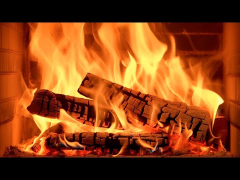 Cozy Fireplace🔥Sounds of Fire Soothing the Brain (24 Hours)