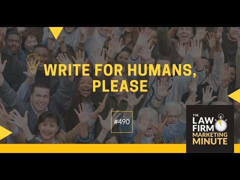 Write for Humans, Please - LFMM 490