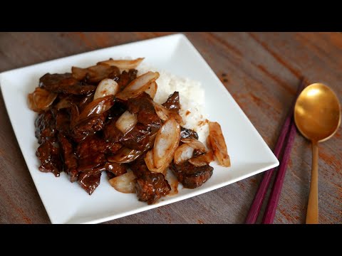 Bœuf Sauté aux Oignons à la Chinoise | wa's Cuisine | 牛肉と玉葱炒め