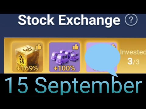 x empire investment fund 15 september | today combo | stock exchange