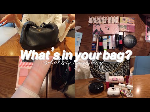 What's in my bag | 승무원 가방 속 파우치 털기👜 | 보부상 맥시멀리스트와 미니멀리스트의 대결⚔ | 프라다 찰스앤키스 토트백 체인백 추천 | 화장품 꿀템 대방출🍯