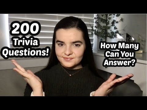 ASMR Whispering 200 General Knowledge Trivia Questions!