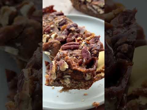 healthy pecan pie bars