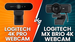 Logitech 4K Pro Webcam vs Logitech MX Brio 4K Webcam - Logitech Webcam Comparison!(Which Is Better?)