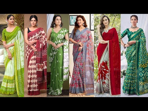 Daily Wear Saree Collections New Fashion Saree//Casual Saree Styles for Everyday//Lightweight Sarees