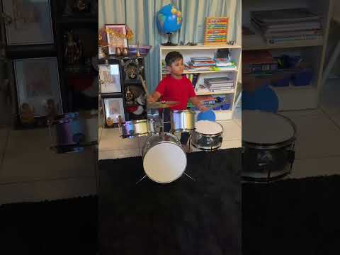 Kid playing drumset #Darwin#