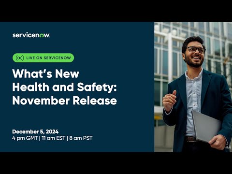 What's New Health and Safety: November Release