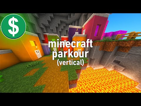 Minecraft Parkour Gameplay NO COPYRIGHT (Vertical)