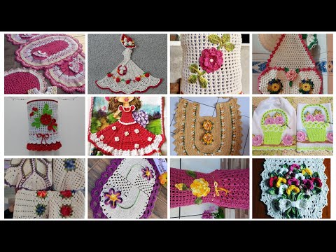 Ideas elegantes y hermosas de patrones de crochet hechos a mano para decoraciones del hogar