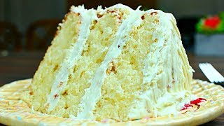 Most Amazing Vanilla Cake Recipe !!! Extra Rich and Moist Vanilla Cake