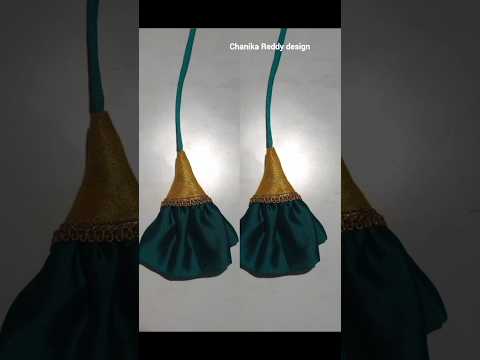 Lehenga latkan stitching tutorial#fabric designer latkan#tassals#fashion#easy sewing tips