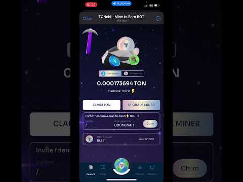 Tonchi Telegram Toncoin Miner is a scam. Do not use it! #Scam #telegram