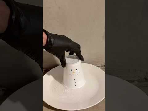 Melting Snowman Experiment #diy #snowman #experiment