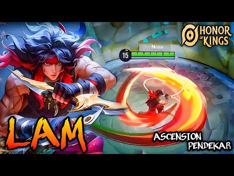 Honor of kings ( Lam ) New Skin Ascension Pendekar Gameplay - HOK