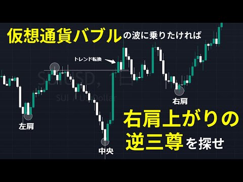 仮想通貨バブルの波に乗りたければ"右肩上がりの逆三尊"を探せ | 先出しを的中させ続けてきたトレード手法を公開