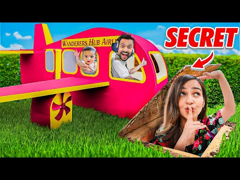 I built a SECRET PLANE in my BACKYARD 😱 *OMG*