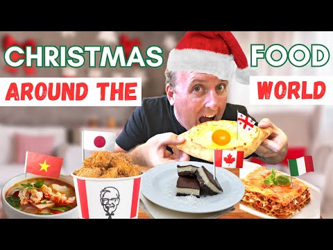 16 Christmas FOOD items from 16 different Countries 🧑‍🎄🎄