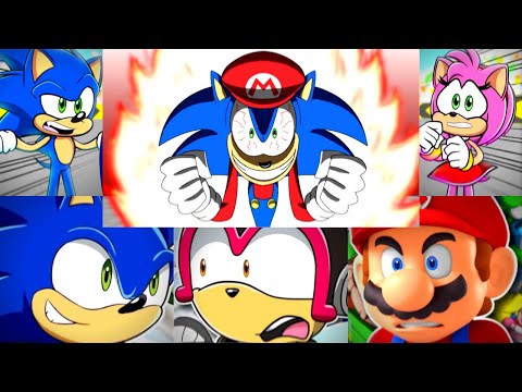 Sonic the Hedgehog in Super Mario Kart Animation Reaction Mashup @eganimation442