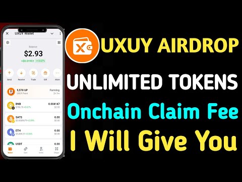 Uxuy Airdrop Unlimited Tokens || Uxuy Airdrop onchain Claim fee || Uxuy wallet onchain task complete