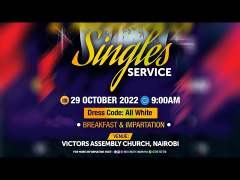 Singles Service, Breakfast & Impartation  I Host Rev Ruth Wamuyu (PROMO)