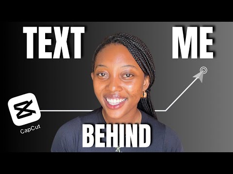 How to Make Text Appear from Your Back on Mobile | CapCut Editing Tutorial