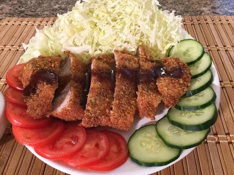 How To Make Tonkatsu Japanese Food Recipes-Fried Pork Loin Chop