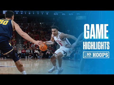 Michigan at Wisconsin | Highlights | Big Ten Men's Basketball | 12/03/2024