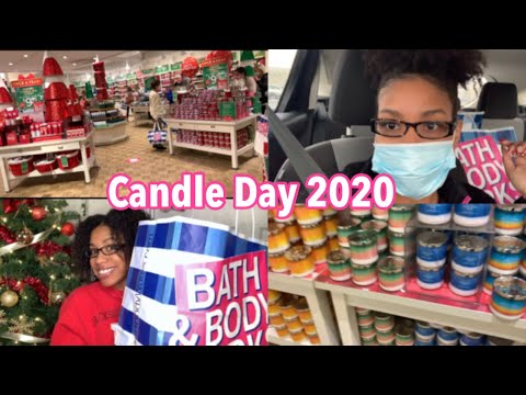 SHOP WITH ME: BATH AND BODY WORKS CANDLE DAY 2020 HAUL | Vlogmas Day 8 | ANNUAL CANDLE DAY