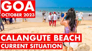 Goa | Calangute Beach - October 2023 | Shacks, Watersports, Shopping | Goa Vlog | Calangute Market