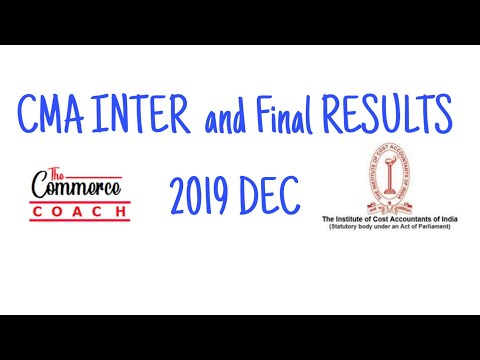 CMA INTER and Final RESULTS 2019 DEC ATTEMPT ICAI the commerce coach