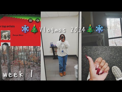 Vlogmas Week 1| winter arc, spotify wrapped, winter routine etc.