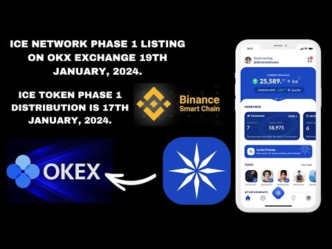 ICE Network Token Distribution, & Listing on OKX Exchange on 19th January, 2024 | Step by Step Guide