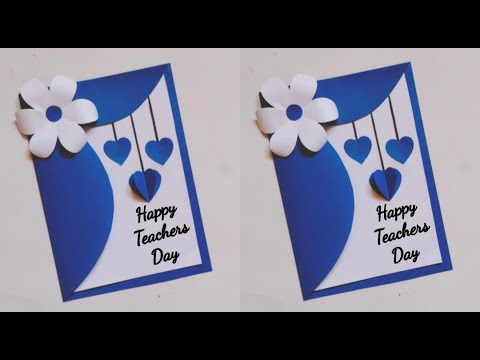 easy teachers day card idea at home/handmade greeting card for teacher/gift for teachers #teachers