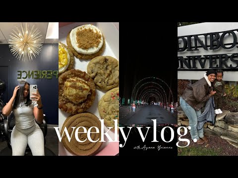 VLOG | silk press, basketball games, Christmas lights, in mama mode + more